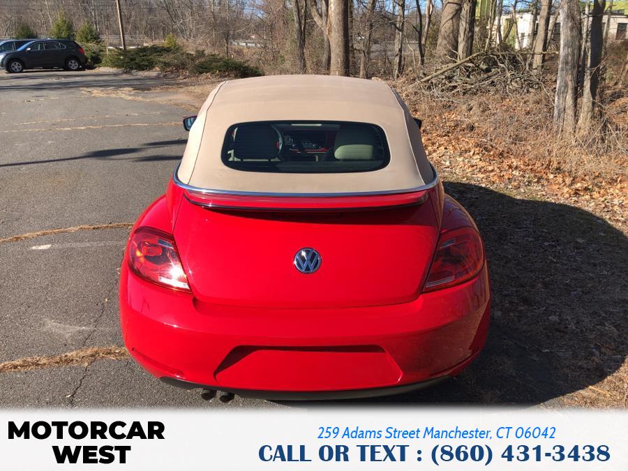 2013 Volkswagen Beetle Convertible 2dr Auto 2.5L w/Tech PZEV, available for sale in Manchester, Connecticut | Motorcar West. Manchester, Connecticut 2013 Volkswagen Beetle Convertible 2dr Auto 2.5L w/Tech PZEV, available for sale in Manchester, Connecticut | Motorcar West. Manchester, Connecticut