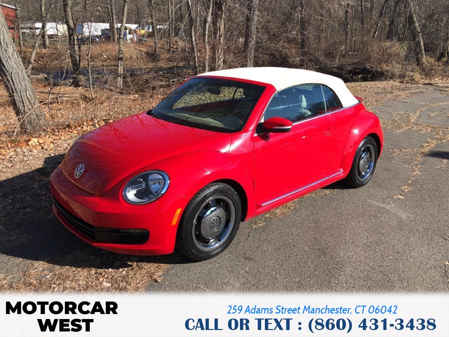 2013 Volkswagen Beetle Convertible 2dr Auto 2.5L w/Tech PZEV, available for sale in Manchester, Connecticut | Motorcar West. Manchester, Connecticut 2013 Volkswagen Beetle Convertible 2dr Auto 2.5L w/Tech PZEV, available for sale in Manchester, Connecticut | Motorcar West. Manchester, Connecticut