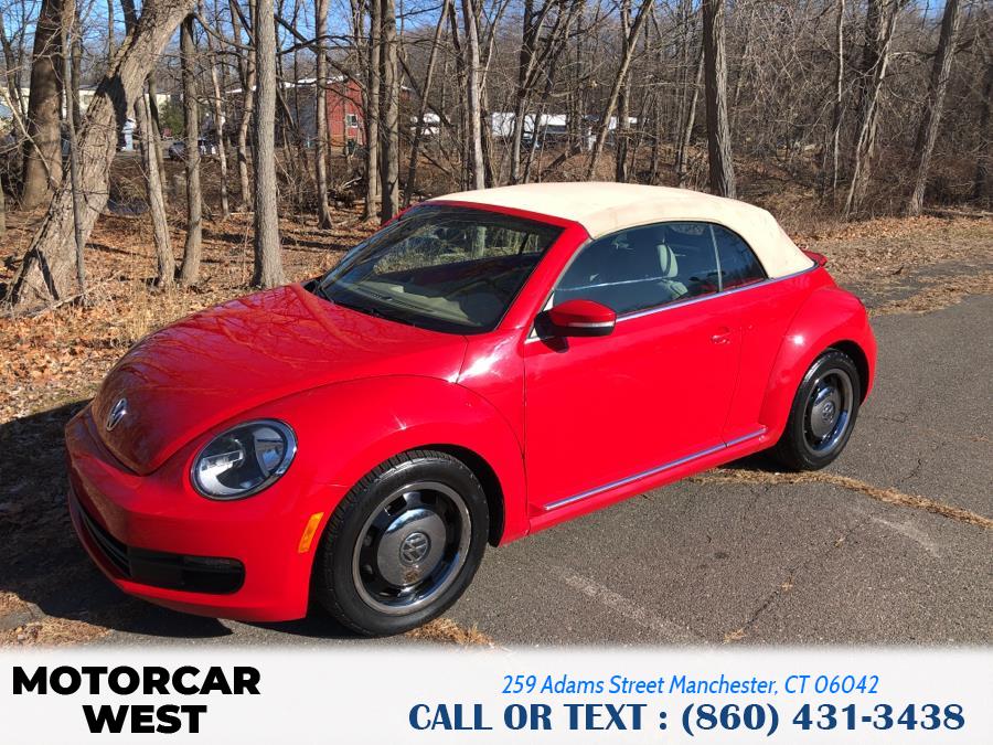 2013 Volkswagen Beetle Convertible 2dr Auto 2.5L w/Tech PZEV, available for sale in Manchester, Connecticut | Motorcar West. Manchester, Connecticut 2013 Volkswagen Beetle Convertible 2dr Auto 2.5L w/Tech PZEV, available for sale in Manchester, Connecticut | Motorcar West. Manchester, Connecticut