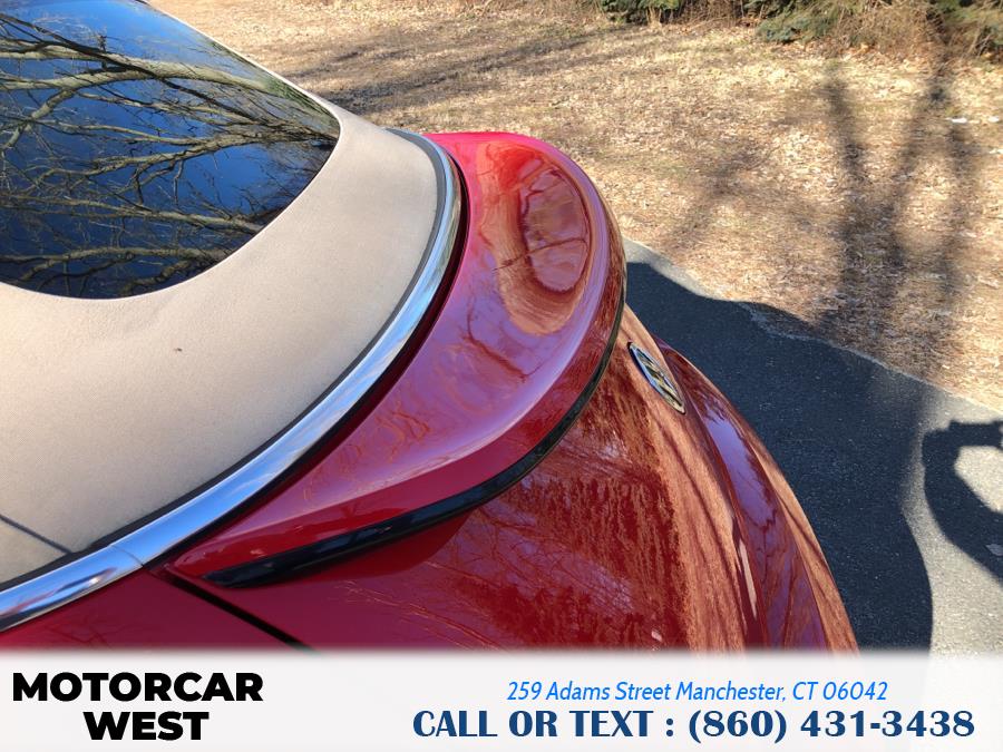 2013 Volkswagen Beetle Convertible 2dr Auto 2.5L w/Tech PZEV, available for sale in Manchester, Connecticut | Motorcar West. Manchester, Connecticut 2013 Volkswagen Beetle Convertible 2dr Auto 2.5L w/Tech PZEV, available for sale in Manchester, Connecticut | Motorcar West. Manchester, Connecticut