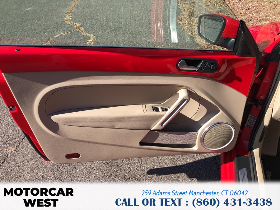 2013 Volkswagen Beetle Convertible 2dr Auto 2.5L w/Tech PZEV, available for sale in Manchester, Connecticut | Motorcar West. Manchester, Connecticut 2013 Volkswagen Beetle Convertible 2dr Auto 2.5L w/Tech PZEV, available for sale in Manchester, Connecticut | Motorcar West. Manchester, Connecticut