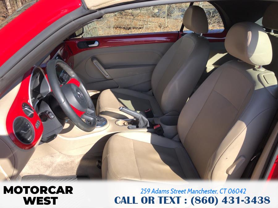 2013 Volkswagen Beetle Convertible 2dr Auto 2.5L w/Tech PZEV, available for sale in Manchester, Connecticut | Motorcar West. Manchester, Connecticut 2013 Volkswagen Beetle Convertible 2dr Auto 2.5L w/Tech PZEV, available for sale in Manchester, Connecticut | Motorcar West. Manchester, Connecticut
