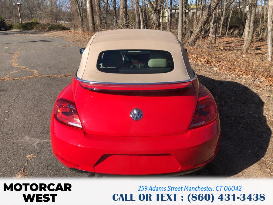 2013 Volkswagen Beetle Convertible 2dr Auto 2.5L w/Tech PZEV, available for sale in Manchester, Connecticut | Motorcar West. Manchester, Connecticut 2013 Volkswagen Beetle Convertible 2dr Auto 2.5L w/Tech PZEV, available for sale in Manchester, Connecticut | Motorcar West. Manchester, Connecticut