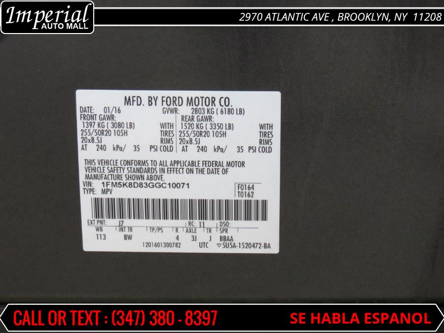 2016 Ford Explorer 4WD 4dr XLT, available for sale in Brooklyn, New York | Imperial Auto Mall. Brooklyn, New York 2016 Ford Explorer 4WD 4dr XLT, available for sale in Brooklyn, New York | Imperial Auto Mall. Brooklyn, New York