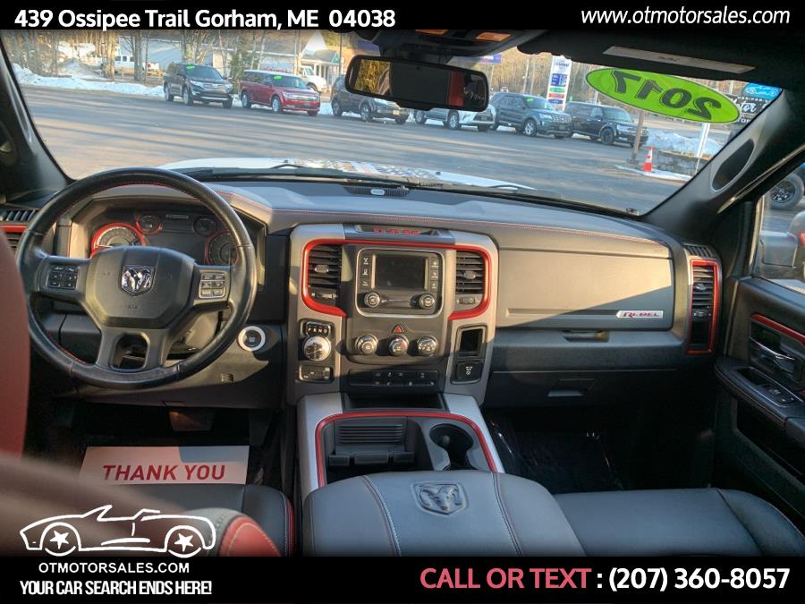 2017 Ram 1500 Rebel 4x4 Crew Cab 5''7" Box, available for sale in Gorham, Maine | Ossipee Trail Motor Sales. Gorham, Maine 2017 Ram 1500 Rebel 4x4 Crew Cab 5''7" Box, available for sale in Gorham, Maine | Ossipee Trail Motor Sales. Gorham, Maine