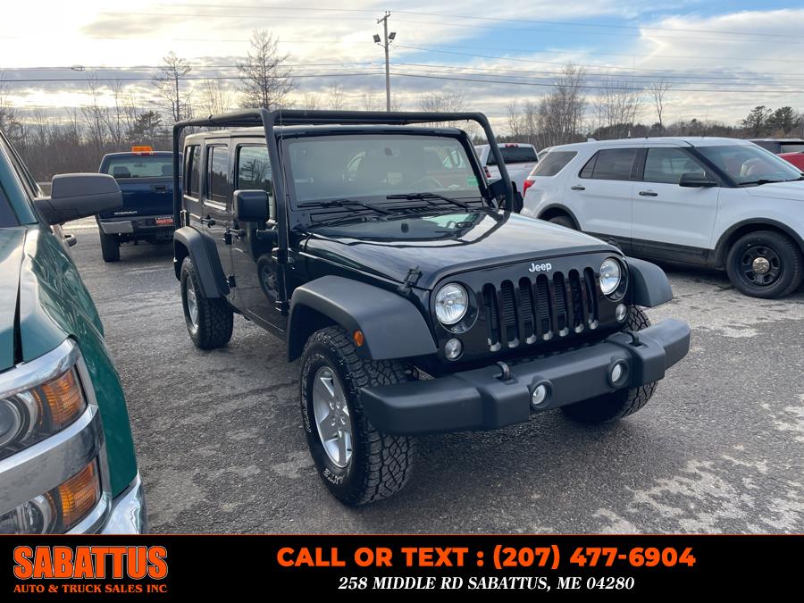 2015 Jeep Wrangler Unlimited 4WD 4dr Sport, available for sale in Sabattus, Maine | Sabattus Auto and Truck Sales Inc. Sabattus, Maine 2015 Jeep Wrangler Unlimited 4WD 4dr Sport, available for sale in Sabattus, Maine | Sabattus Auto and Truck Sales Inc. Sabattus, Maine