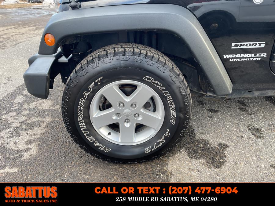 2015 Jeep Wrangler Unlimited 4WD 4dr Sport, available for sale in Sabattus, Maine | Sabattus Auto and Truck Sales Inc. Sabattus, Maine 2015 Jeep Wrangler Unlimited 4WD 4dr Sport, available for sale in Sabattus, Maine | Sabattus Auto and Truck Sales Inc. Sabattus, Maine