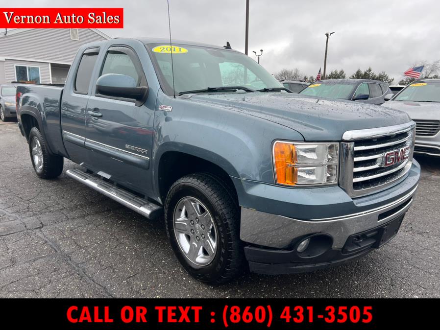 2011 GMC Sierra 1500 4WD Ext Cab 143.5" SLE, available for sale in Manchester, Connecticut | Vernon Auto Sale & Service. Manchester, Connecticut 2011 GMC Sierra 1500 4WD Ext Cab 143.5" SLE, available for sale in Manchester, Connecticut | Vernon Auto Sale & Service. Manchester, Connecticut
