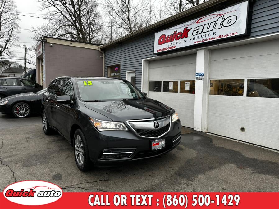 2015 Acura MDX SH-AWD 4dr Tech Pkg, available for sale in Bristol, Connecticut | Quick Auto LLC. Bristol, Connecticut 2015 Acura MDX SH-AWD 4dr Tech Pkg, available for sale in Bristol, Connecticut | Quick Auto LLC. Bristol, Connecticut