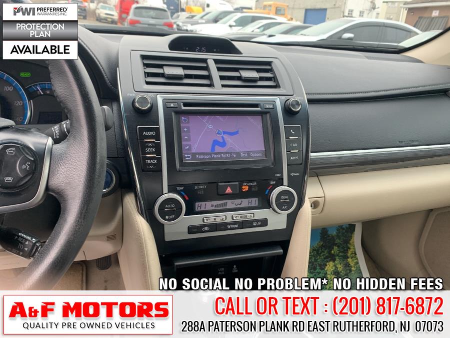 2012 Toyota Camry Hybrid 4dr Sdn XLE, available for sale in East Rutherford, New Jersey | A&F Motors LLC. East Rutherford, New Jersey 2012 Toyota Camry Hybrid 4dr Sdn XLE, available for sale in East Rutherford, New Jersey | A&F Motors LLC. East Rutherford, New Jersey