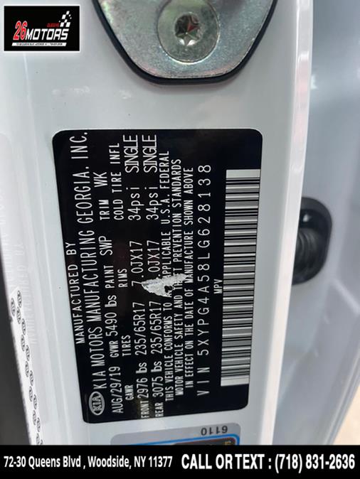 2020 Kia Sorento LX V6 FWD, available for sale in Woodside, New York | 26 Motors Queens. Woodside, New York 2020 Kia Sorento LX V6 FWD, available for sale in Woodside, New York | 26 Motors Queens. Woodside, New York