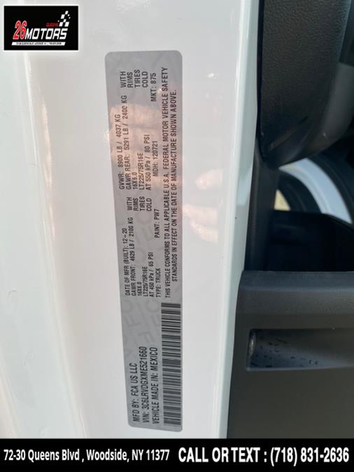 2021 Ram ProMaster Cargo Van 2500 High Roof 159" WB, available for sale in Woodside, New York | 26 Motors Queens. Woodside, New York 2021 Ram ProMaster Cargo Van 2500 High Roof 159" WB, available for sale in Woodside, New York | 26 Motors Queens. Woodside, New York