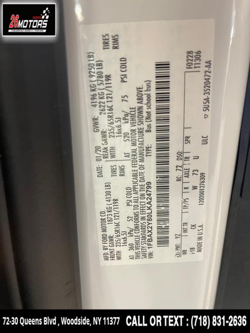 2020 Ford Transit Passenger Wagon T-350 148" Low Roof XLT RWD, available for sale in Woodside, New York | 26 Motors Queens. Woodside, New York 2020 Ford Transit Passenger Wagon T-350 148" Low Roof XLT RWD, available for sale in Woodside, New York | 26 Motors Queens. Woodside, New York