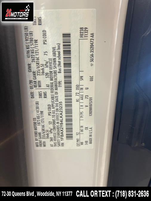 2020 Ford Transit Passenger Wagon T-350 148" Low Roof XLT RWD, available for sale in Woodside, New York | 26 Motors Queens. Woodside, New York 2020 Ford Transit Passenger Wagon T-350 148" Low Roof XLT RWD, available for sale in Woodside, New York | 26 Motors Queens. Woodside, New York