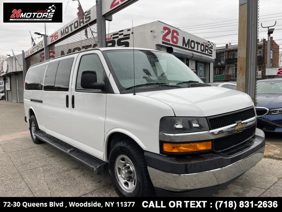 2019 Chevrolet Express Passenger RWD 3500 155" LT, available for sale in Woodside, New York | 26 Motors Queens. Woodside, New York 2019 Chevrolet Express Passenger RWD 3500 155" LT, available for sale in Woodside, New York | 26 Motors Queens. Woodside, New York