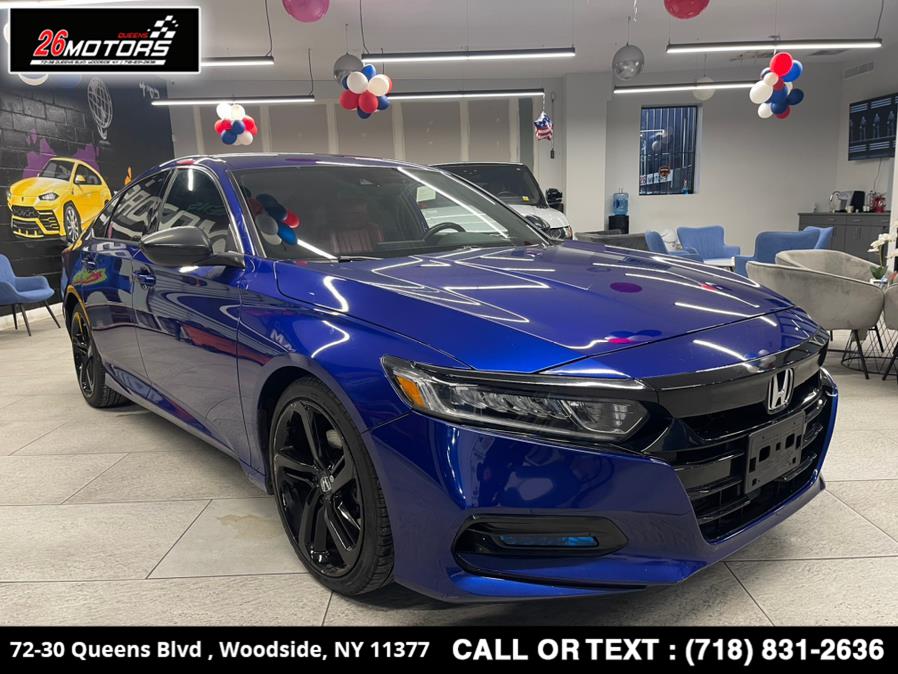 2018 Honda Accord Sedan Sport 1.5T CVT, available for sale in Woodside, New York | 26 Motors Queens. Woodside, New York 2018 Honda Accord Sedan Sport 1.5T CVT, available for sale in Woodside, New York | 26 Motors Queens. Woodside, New York
