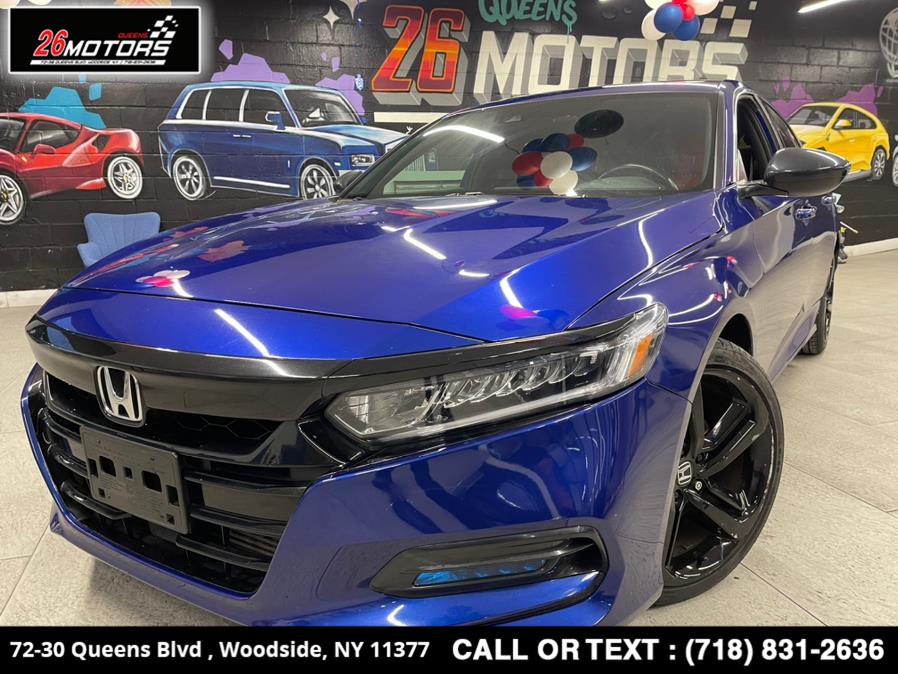 2018 Honda Accord Sedan Sport 1.5T CVT, available for sale in Woodside, New York | 26 Motors Queens. Woodside, New York 2018 Honda Accord Sedan Sport 1.5T CVT, available for sale in Woodside, New York | 26 Motors Queens. Woodside, New York