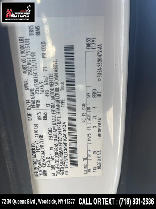 2015 Ford Transit Cargo Van T-250 148" Med Rf 9000 GVWR Sliding RH Dr, available for sale in Woodside, New York | 26 Motors Queens. Woodside, New York 2015 Ford Transit Cargo Van T-250 148" Med Rf 9000 GVWR Sliding RH Dr, available for sale in Woodside, New York | 26 Motors Queens. Woodside, New York