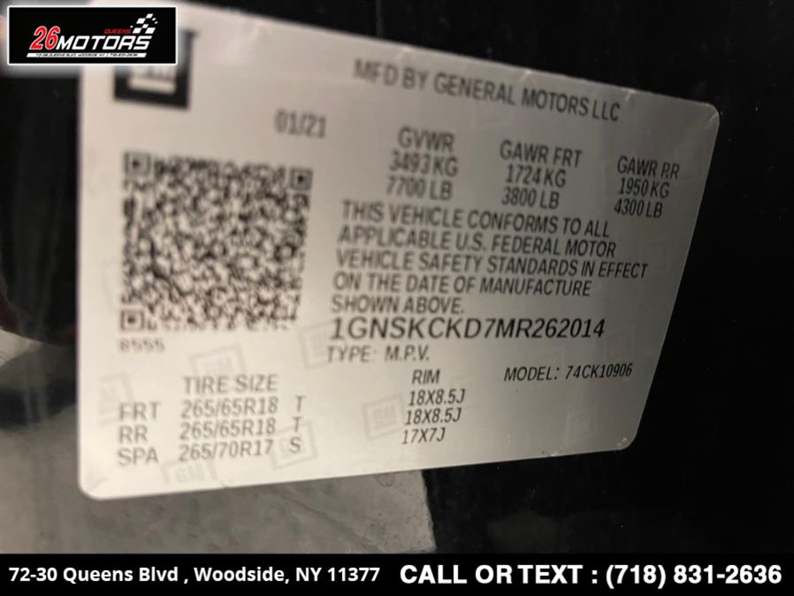 2021 Chevrolet Suburban 4WD 4dr LT, available for sale in Woodside, New York | 26 Motors Queens. Woodside, New York 2021 Chevrolet Suburban 4WD 4dr LT, available for sale in Woodside, New York | 26 Motors Queens. Woodside, New York