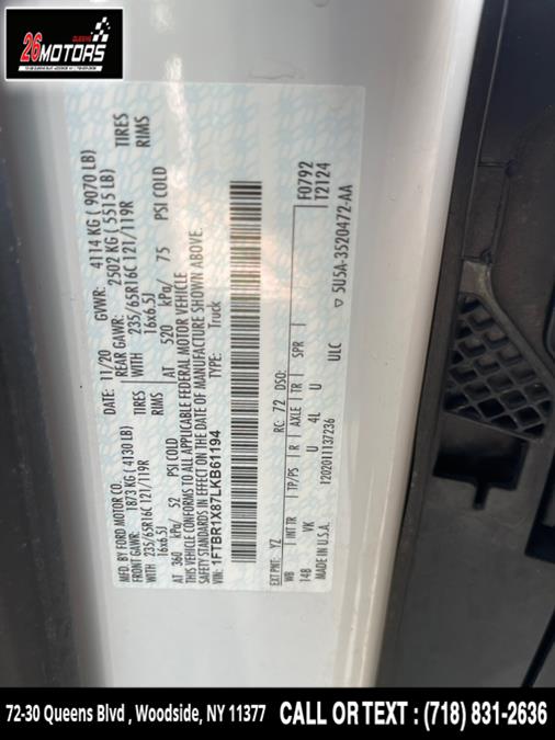 2020 Ford Transit Cargo Van T-250 148" Hi Rf 9070 GVWR RWD, available for sale in Woodside, New York | 26 Motors Queens. Woodside, New York 2020 Ford Transit Cargo Van T-250 148" Hi Rf 9070 GVWR RWD, available for sale in Woodside, New York | 26 Motors Queens. Woodside, New York
