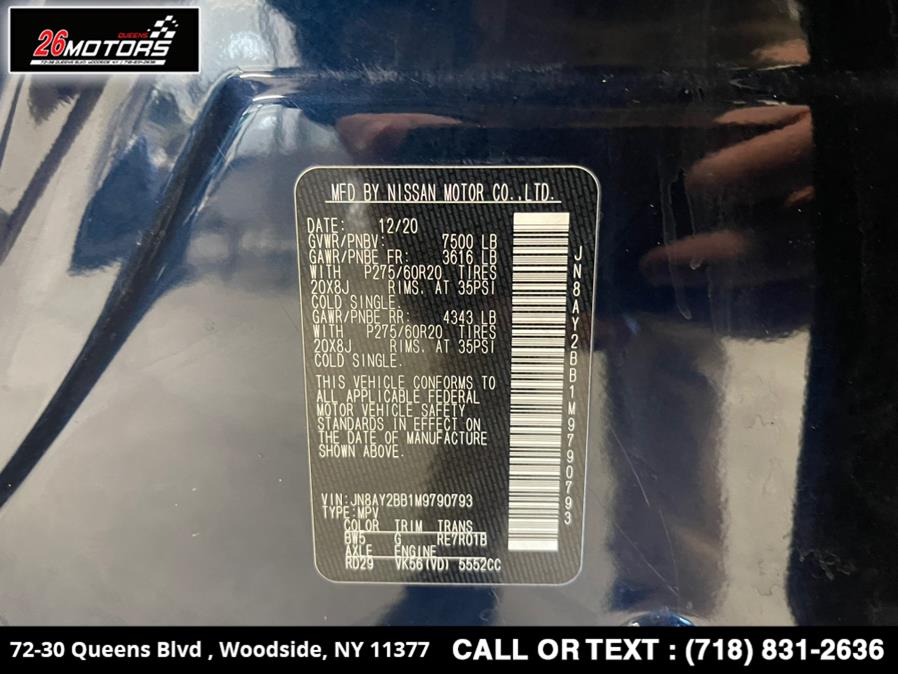 2021 Nissan Armada 4x4 SL, available for sale in Woodside, New York | 26 Motors Queens. Woodside, New York 2021 Nissan Armada 4x4 SL, available for sale in Woodside, New York | 26 Motors Queens. Woodside, New York