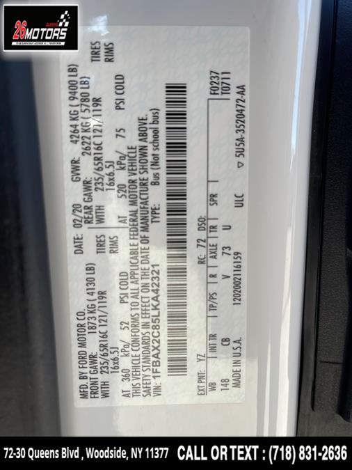 2020 Ford Transit Passenger Wagon T-350 148" Med Roof XLT RWD, available for sale in Woodside, New York | 26 Motors Queens. Woodside, New York 2020 Ford Transit Passenger Wagon T-350 148" Med Roof XLT RWD, available for sale in Woodside, New York | 26 Motors Queens. Woodside, New York