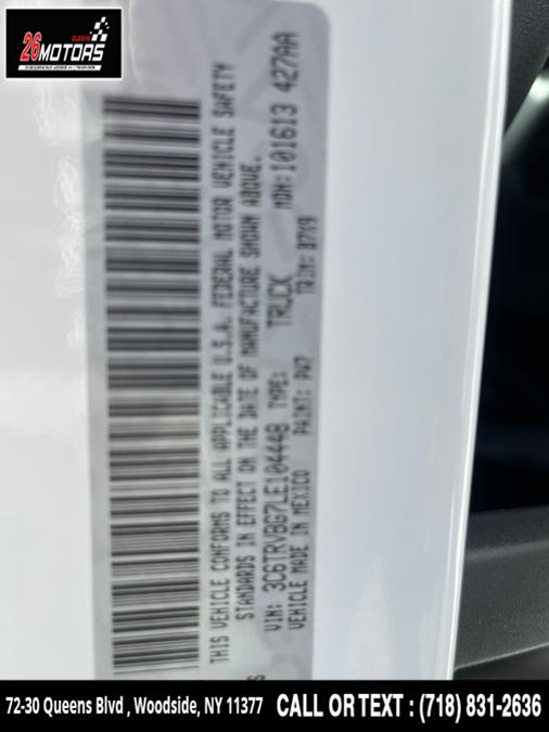 2020 Ram ProMaster Cargo Van 1500 High Roof 136" WB, available for sale in Woodside, New York | 26 Motors Queens. Woodside, New York 2020 Ram ProMaster Cargo Van 1500 High Roof 136" WB, available for sale in Woodside, New York | 26 Motors Queens. Woodside, New York