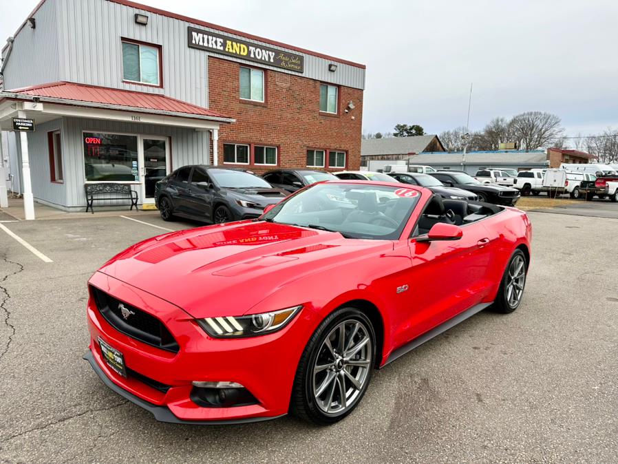 2016 Ford Mustang 2dr Conv GT Premium, available for sale in South Windsor, Connecticut | Mike And Tony Auto Sales, Inc. South Windsor, Connecticut 2016 Ford Mustang 2dr Conv GT Premium, available for sale in South Windsor, Connecticut | Mike And Tony Auto Sales, Inc. South Windsor, Connecticut