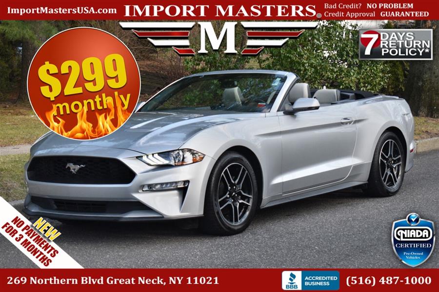 2019 Ford Mustang EcoBoost Premium 2dr Convertible, available for sale in Great Neck, New York | Camy Cars. Great Neck, New York