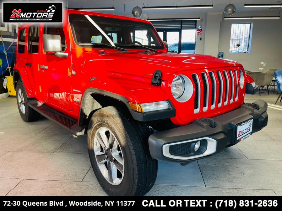 2021 Jeep Wrangler Unlimited Sahara 4x4, available for sale in Woodside, New York | 26 Motors Queens. Woodside, New York 2021 Jeep Wrangler Unlimited Sahara 4x4, available for sale in Woodside, New York | 26 Motors Queens. Woodside, New York