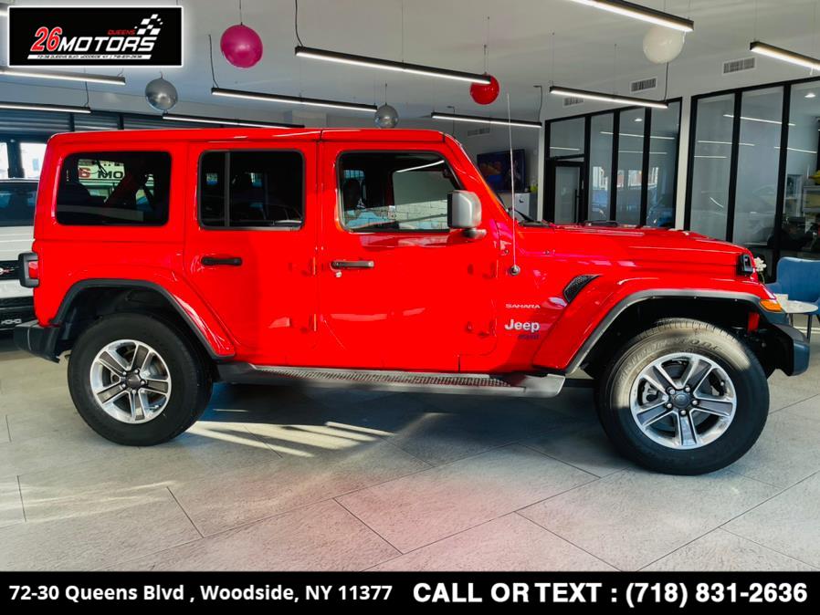 2021 Jeep Wrangler Unlimited Sahara 4x4, available for sale in Woodside, New York | 26 Motors Queens. Woodside, New York 2021 Jeep Wrangler Unlimited Sahara 4x4, available for sale in Woodside, New York | 26 Motors Queens. Woodside, New York