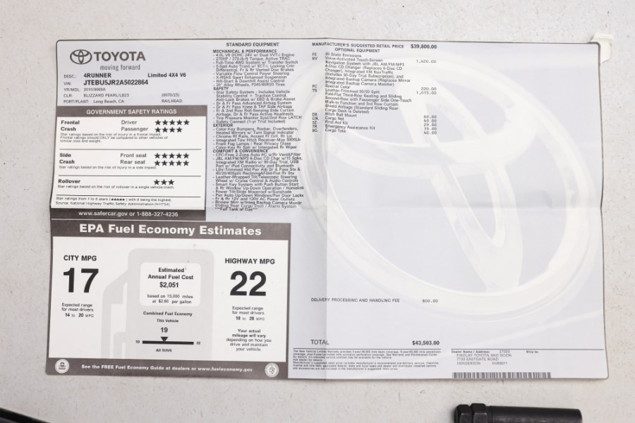 2010 Toyota 4Runner 4WD 4dr V6 SR5, available for sale in North Salem, New York | Meccanic Shop North Inc. North Salem, New York 2010 Toyota 4Runner 4WD 4dr V6 SR5, available for sale in North Salem, New York | Meccanic Shop North Inc. North Salem, New York