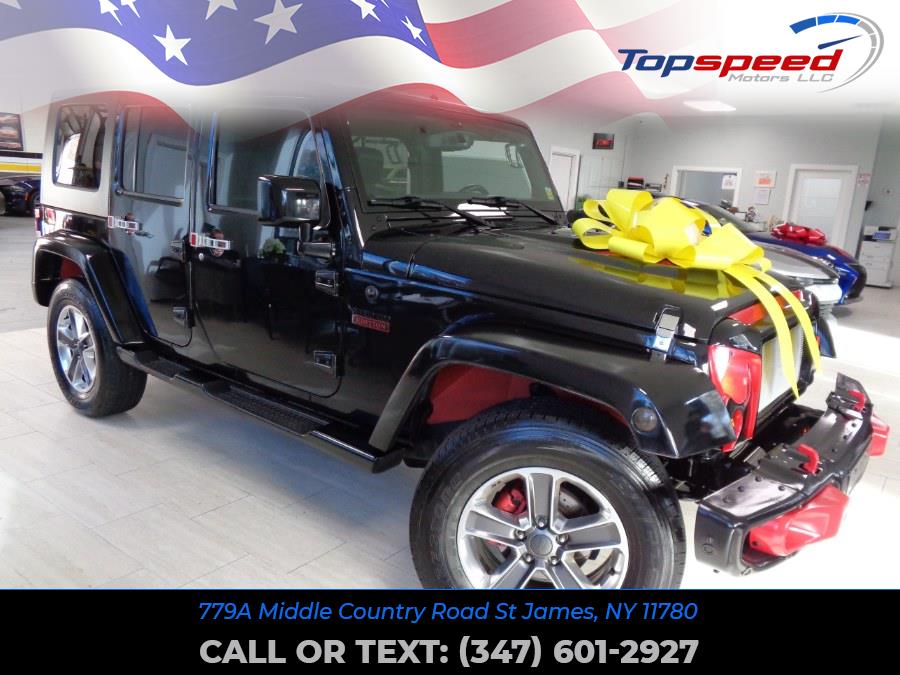 Used Black Four Wheel Drive Jeep Wrangler Unlimited with 6 cylinders St  James, NY | Top Speed Motors LLC