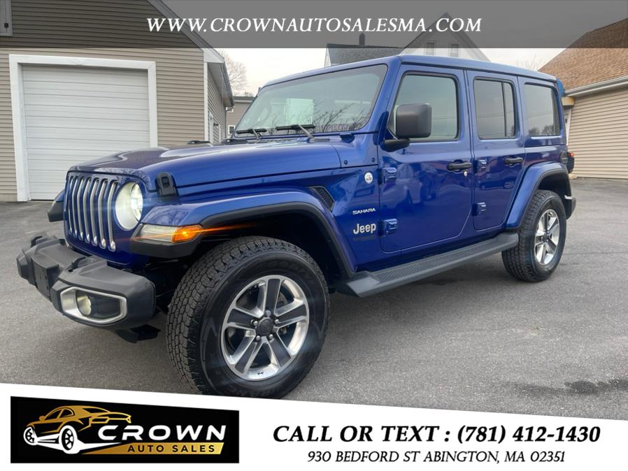 2019 Jeep Wrangler Unlimited Sahara 4x4, available for sale in Abington, Massachusetts | Crown Auto Sales. Abington, Massachusetts