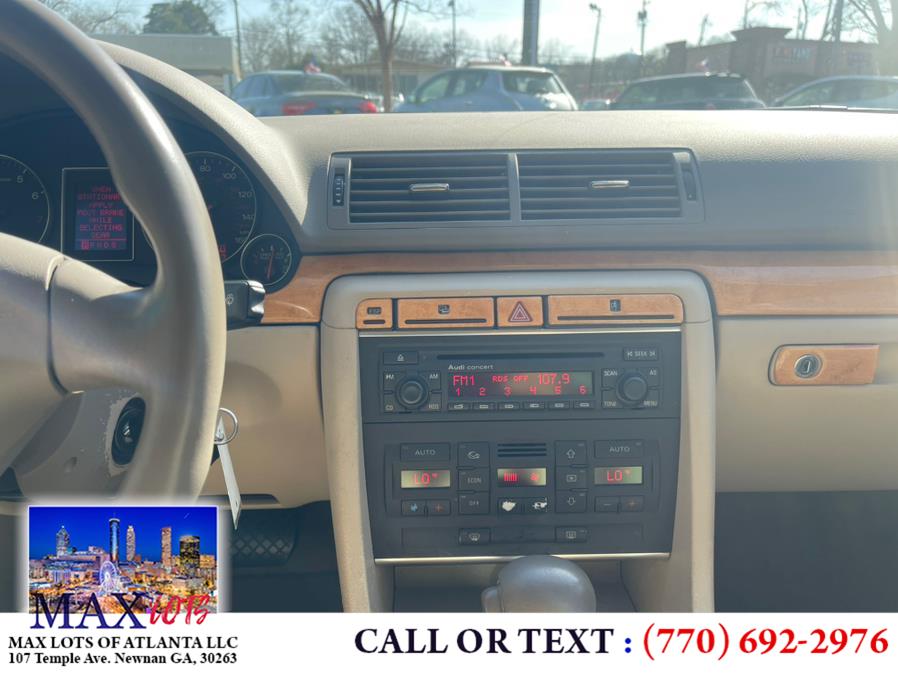 2004 Audi A4 2004.5 4dr Sdn 1.8T CVT, available for sale in Newnan, Georgia | Max Lots of Atlanta LLC. Newnan, Georgia 2004 Audi A4 2004.5 4dr Sdn 1.8T CVT, available for sale in Newnan, Georgia | Max Lots of Atlanta LLC. Newnan, Georgia