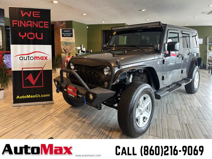 2017 Jeep Wrangler Unlimited Sport 4x4, available for sale in West Hartford, Connecticut | AutoMax. West Hartford, Connecticut