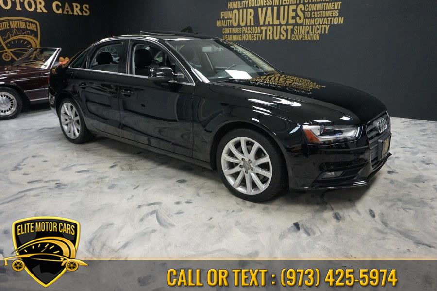 2013 Audi A4 4dr Sdn Auto quattro 2.0T Premium Plus, available for sale in Newark, New Jersey | Elite Motor Cars. Newark, New Jersey 2013 Audi A4 4dr Sdn Auto quattro 2.0T Premium Plus, available for sale in Newark, New Jersey | Elite Motor Cars. Newark, New Jersey