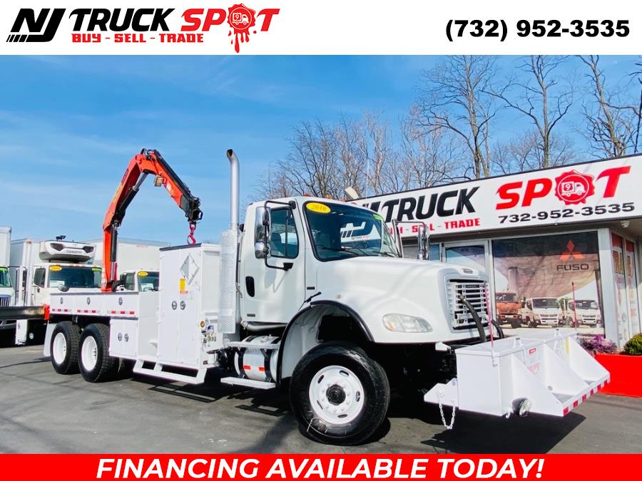 2010 Freightliner M2 PALFINGER PK12000 PERFORMANCE CRANE MOUNTEDKNUCKLE, available for sale in South Amboy, New Jersey | NJ Truck Spot. South Amboy, New Jersey