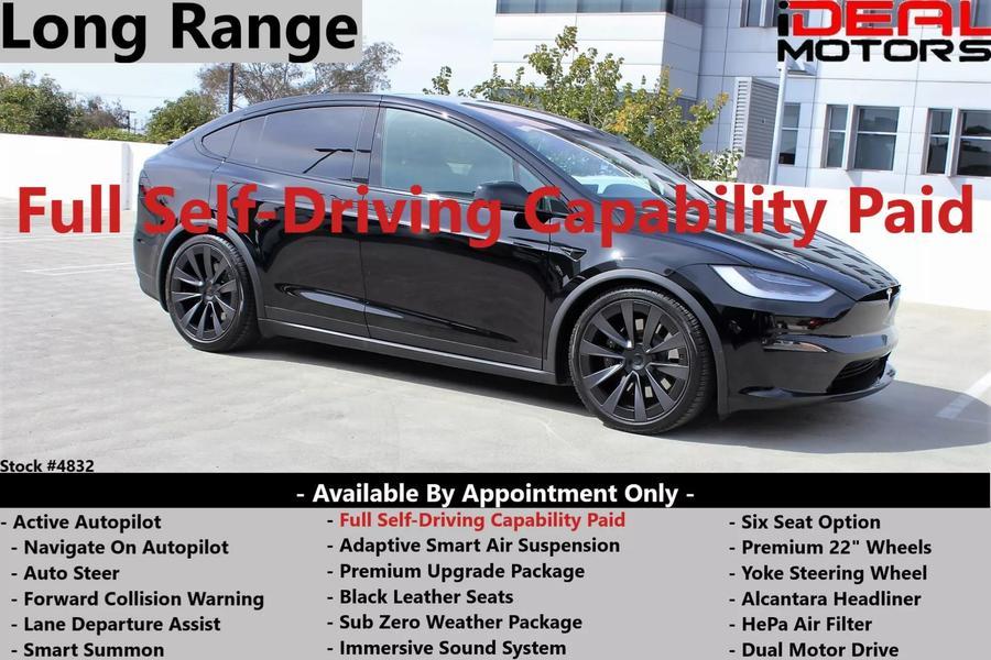 2022 Tesla Model x Long Range Sport Utility 4D, available for sale in Costa Mesa, California | Ideal Motors. Costa Mesa, California
