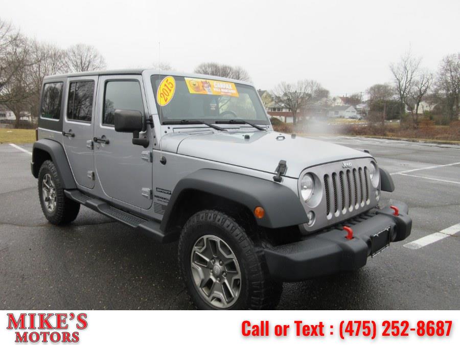 2015 Jeep Wrangler Unlimited 4WD 4dr Sport, available for sale in Stratford, Connecticut | Mike's Motors LLC. Stratford, Connecticut 2015 Jeep Wrangler Unlimited 4WD 4dr Sport, available for sale in Stratford, Connecticut | Mike's Motors LLC. Stratford, Connecticut