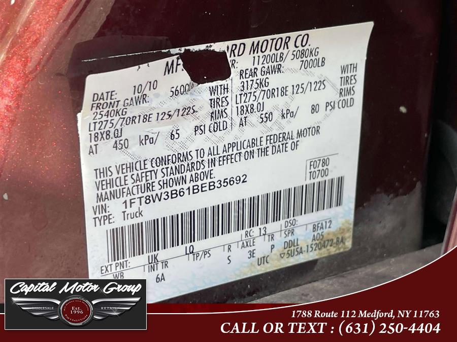2011 Ford Super Duty F-350 SRW 4WD Crew Cab 172" Lariat, available for sale in Medford, New York | Capital Motor Group Inc. Medford, New York 2011 Ford Super Duty F-350 SRW 4WD Crew Cab 172" Lariat, available for sale in Medford, New York | Capital Motor Group Inc. Medford, New York
