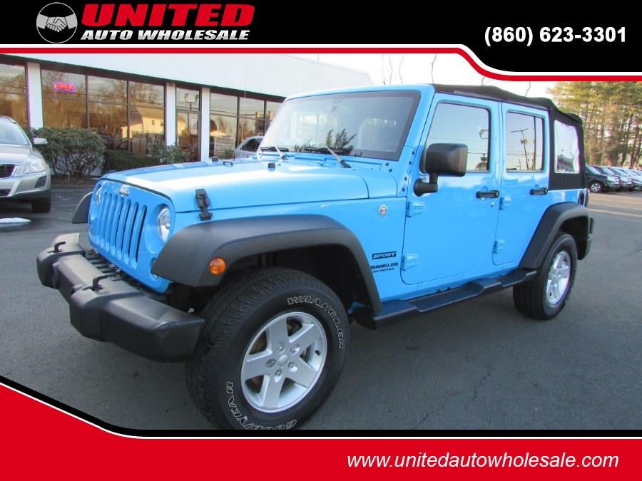 2017 Jeep Wrangler Unlimited Sport 4x4, available for sale in East Windsor, Connecticut | United Auto Sales of E Windsor, Inc. East Windsor, Connecticut