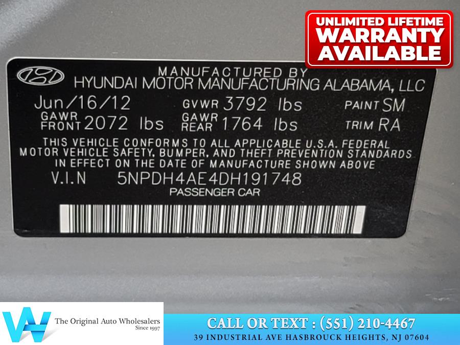 2013 Hyundai Elantra 4dr Sdn Auto GLS *Ltd Avail*, available for sale in Lodi, New Jersey | AW Auto & Truck Wholesalers, Inc. Lodi, New Jersey 2013 Hyundai Elantra 4dr Sdn Auto GLS *Ltd Avail*, available for sale in Lodi, New Jersey | AW Auto & Truck Wholesalers, Inc. Lodi, New Jersey