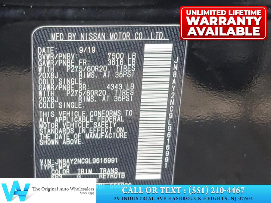 2020 Nissan Armada 4x4 SL, available for sale in Hasbrouck Heights, New Jersey | AW Auto & Truck Wholesalers, Inc. Hasbrouck Heights, New Jersey 2020 Nissan Armada 4x4 SL, available for sale in Hasbrouck Heights, New Jersey | AW Auto & Truck Wholesalers, Inc. Hasbrouck Heights, New Jersey