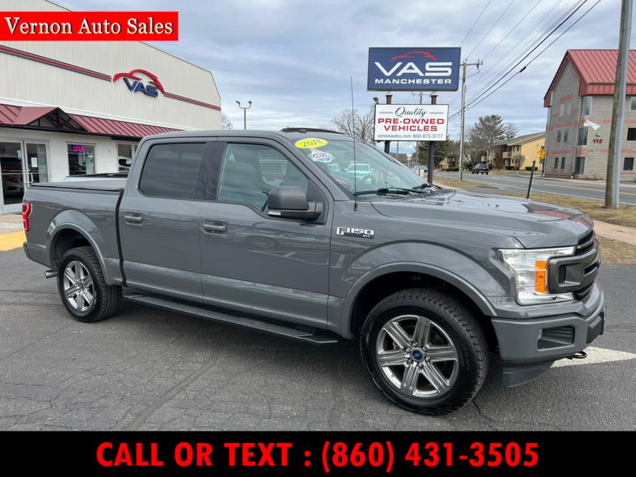 2018 Ford F-150 XLT 4WD SuperCrew 5.5'' Box, available for sale in Manchester, Connecticut | Vernon Auto Sale & Service. Manchester, Connecticut 2018 Ford F-150 XLT 4WD SuperCrew 5.5'' Box, available for sale in Manchester, Connecticut | Vernon Auto Sale & Service. Manchester, Connecticut