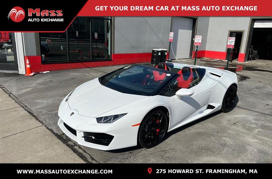 2018 Lamborghini Huracan LP 580-2 Spyder, available for sale in Framingham, Massachusetts | Mass Auto Exchange. Framingham, Massachusetts 2018 Lamborghini Huracan LP 580-2 Spyder, available for sale in Framingham, Massachusetts | Mass Auto Exchange. Framingham, Massachusetts