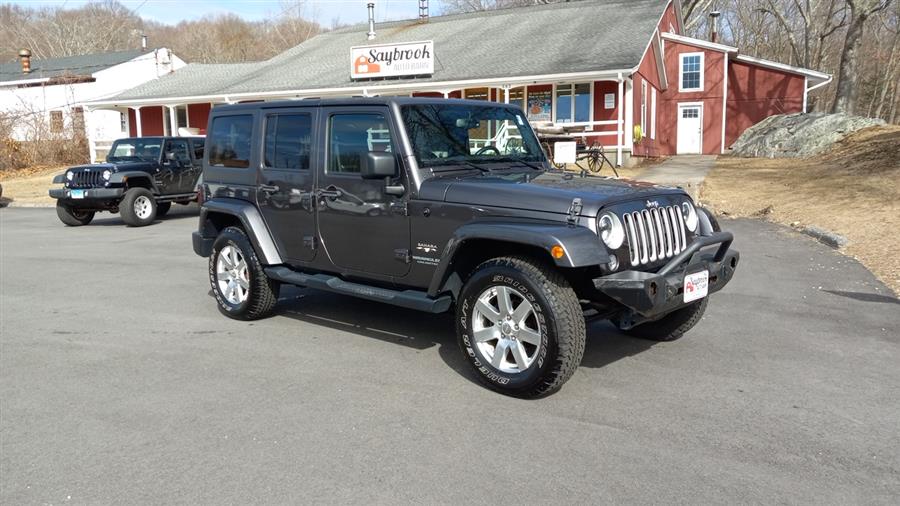 2016 Jeep Wrangler Unlimited 4WD 4dr Sahara, available for sale in Old Saybrook, Connecticut | Saybrook Auto Barn. Old Saybrook, Connecticut