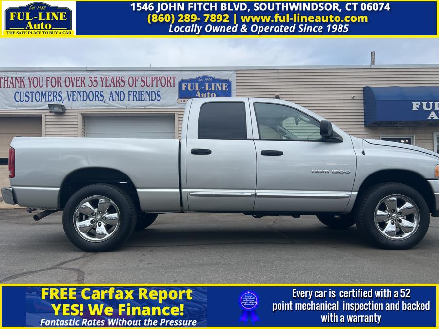 2004 Dodge Ram 1500 4dr Quad Cab 140.5" WB 4WD SLT, available for sale in South Windsor , Connecticut | Ful-line Auto LLC. South Windsor , Connecticut 2004 Dodge Ram 1500 4dr Quad Cab 140.5" WB 4WD SLT, available for sale in South Windsor , Connecticut | Ful-line Auto LLC. South Windsor , Connecticut