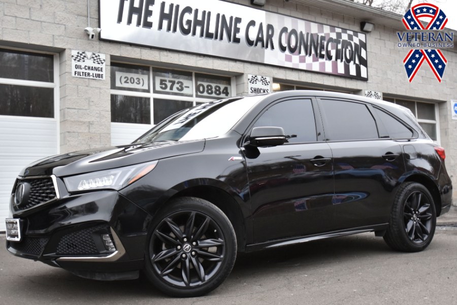 2019 Acura MDX SH-AWD w/Technology/A-Spec Pkg, available for sale in Waterbury, Connecticut | Highline Car Connection. Waterbury, Connecticut 2019 Acura MDX SH-AWD w/Technology/A-Spec Pkg, available for sale in Waterbury, Connecticut | Highline Car Connection. Waterbury, Connecticut