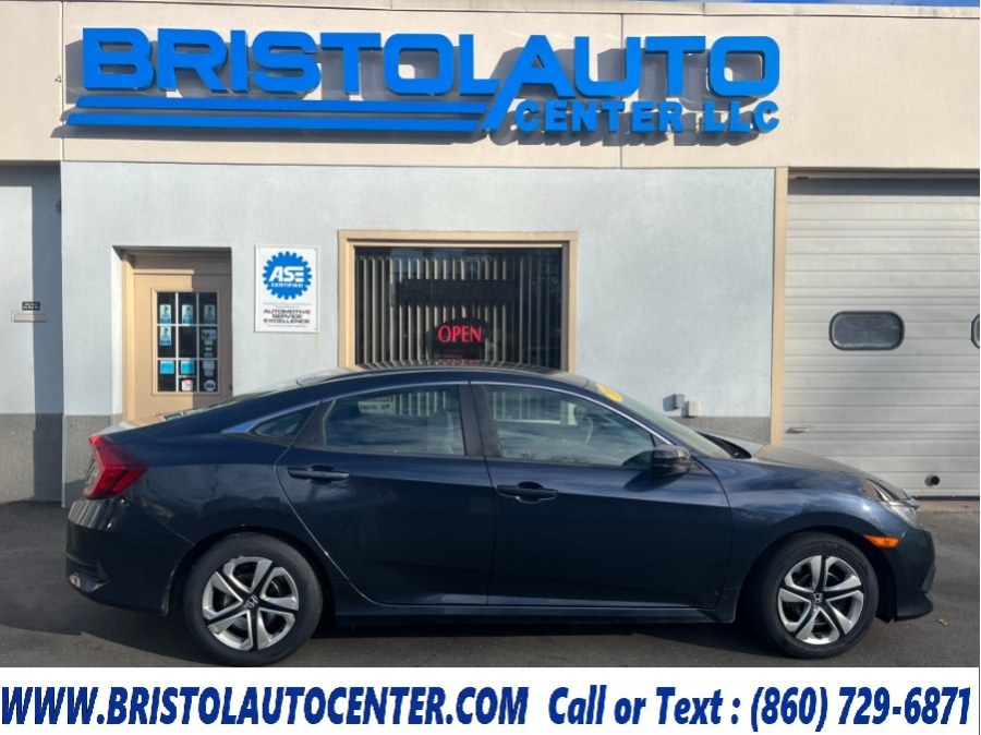 2016 Honda Civic Sedan 4dr CVT LX, available for sale in Bristol, Connecticut | Bristol Auto Center LLC. Bristol, Connecticut